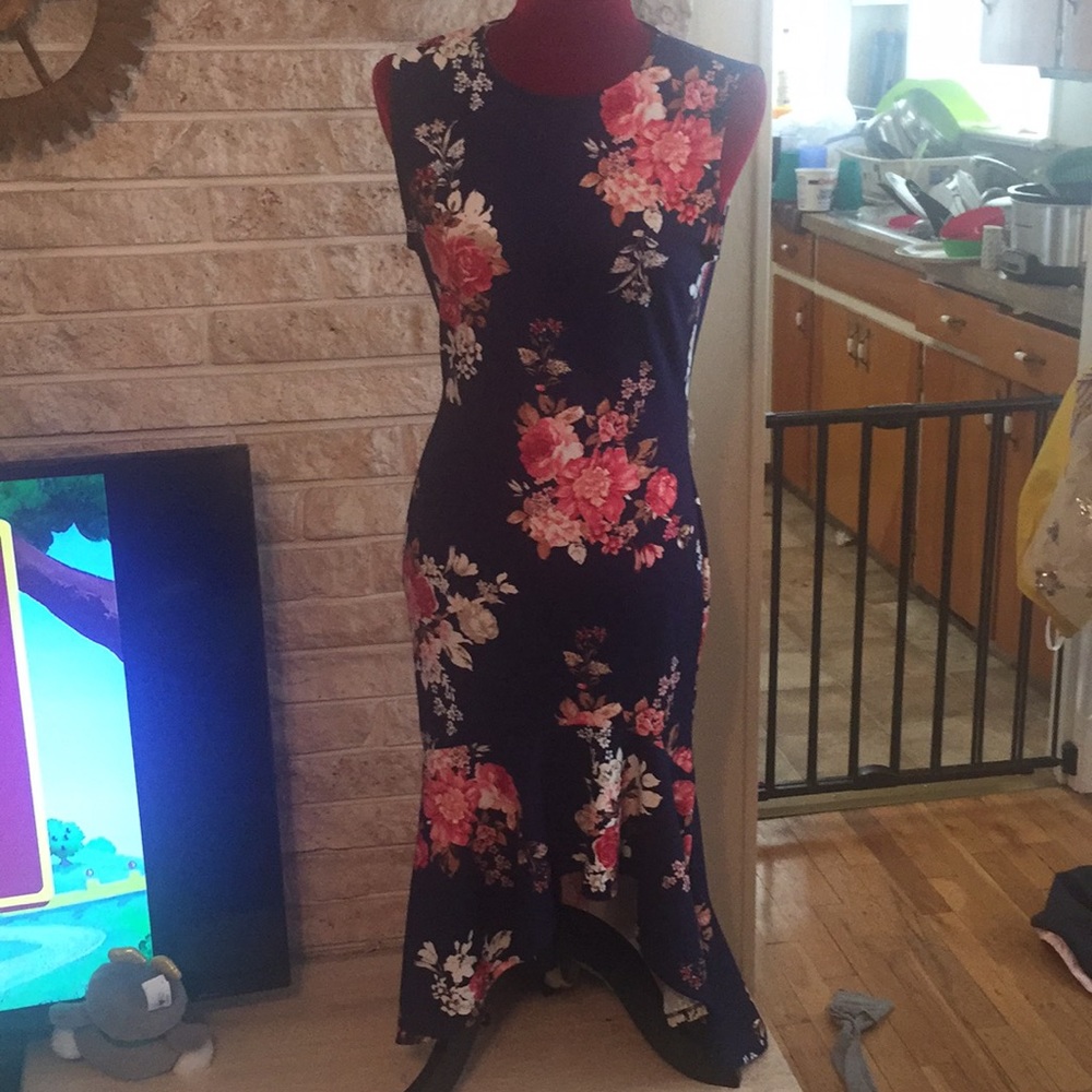 Floral mermaid dress